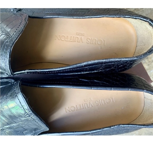 Louis Vuitton Black Crocodile Loafers 10 Harry Connick Jr Will&Grace S6 Ep5 - Picture 5 of 11